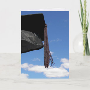 Schwarze Graduierungsobergrenze in der Luft Karte