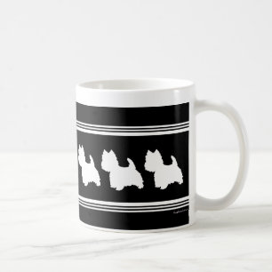 Schwarze Grafik Kaffeetasse