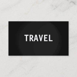 Schwarze graues Weiß-Reise-Agent-Geschäfts-Karte Visitenkarte