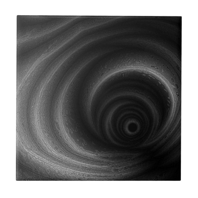 Schwarze Gravitation Fliese (Vorderseite)