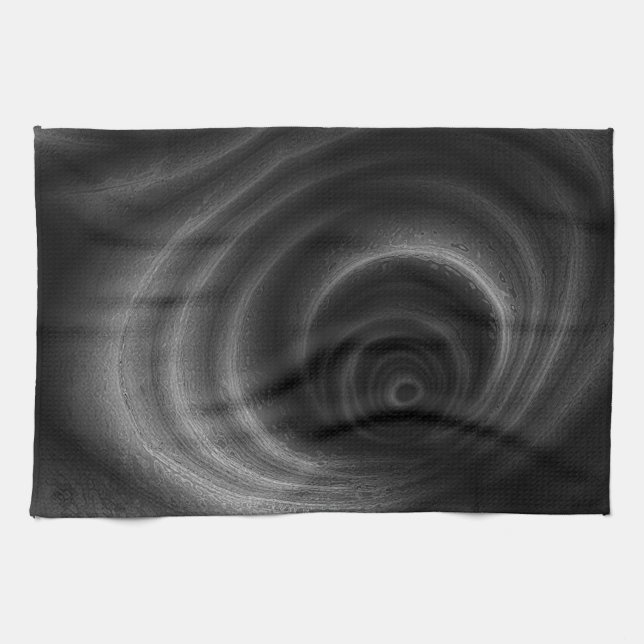 Schwarze Gravitation Geschirrtuch (Horizontal)