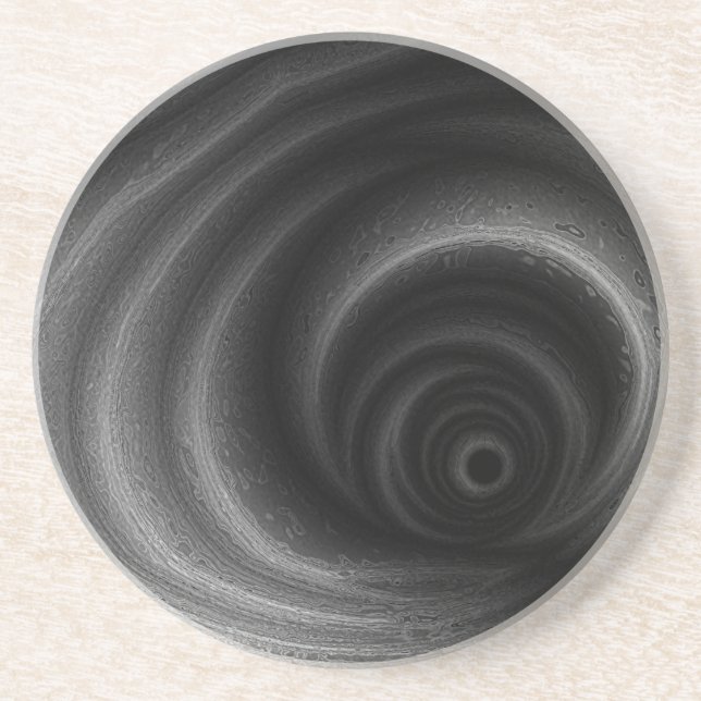 Schwarze Gravitation Getränkeuntersetzer (Vorne)