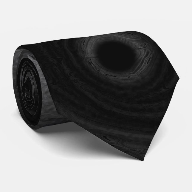 Schwarze Gravitation Krawatte (Gerollt)