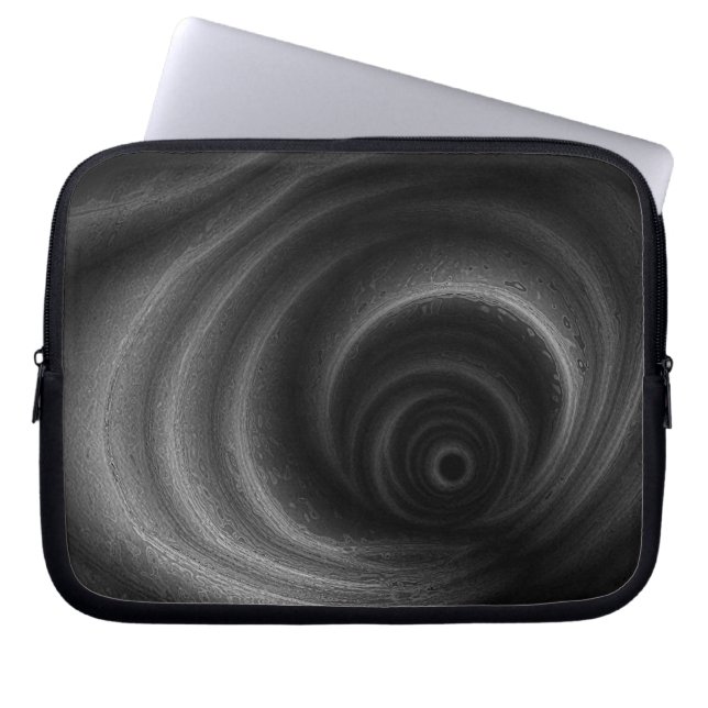 Schwarze Gravitation Laptopschutzhülle (Vorderseite)