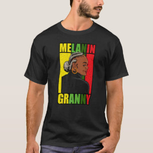 Schwarze Großmutter Melanin Granny Beste Oma E T-Shirt