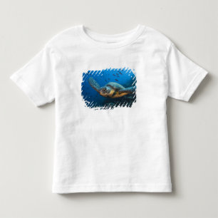 Schwarze (Grüne) Meeresschildkröte (Chelonia agass Kleinkind T-shirt