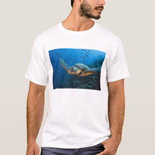 Schwarze (Grüne) Meeresschildkröte (Chelonia agass T-Shirt