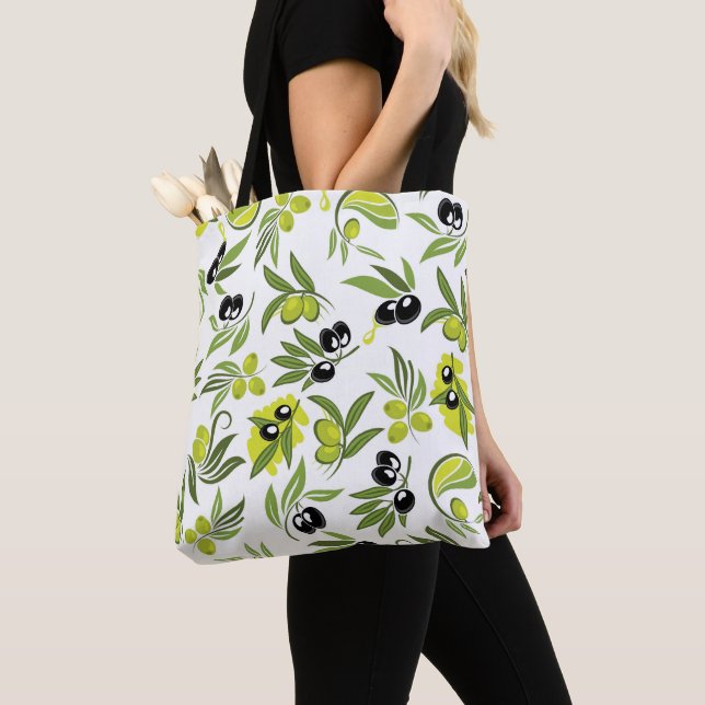 Schwarze & Grüne Oliven  Tasche (Von Nahem)