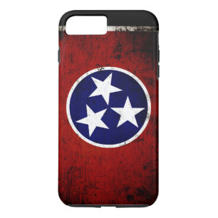 Schwarze Grunge-Tennessee-Staats-Flagge Case-Mate iPhone Hülle