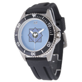 Schwarze Gummireifenwache Armbanduhr