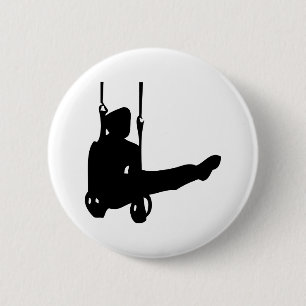 schwarze Gymnastikone Button