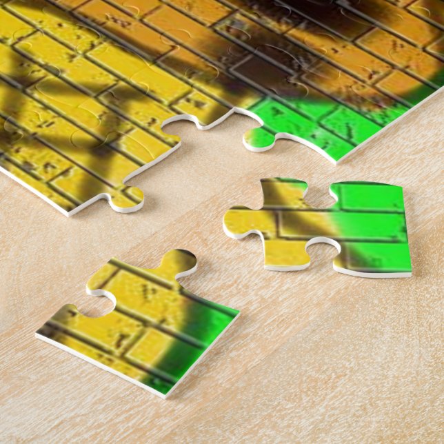 Schwarze Haare Bee Frau Graffiti Wand Malerei Grün (Seite)