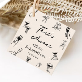 Schwarze Hand gezogen, das ist mehr Party Geschenkanhänger