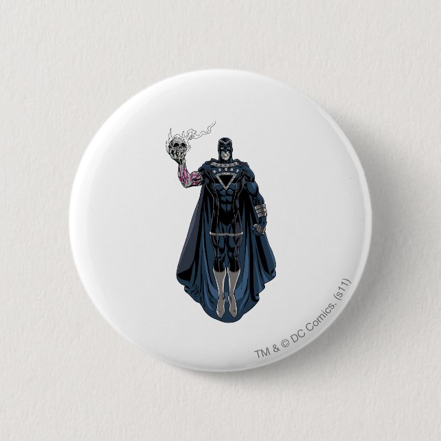 Schwarze Hand mit Schädel 1 Button (Vorderseite)