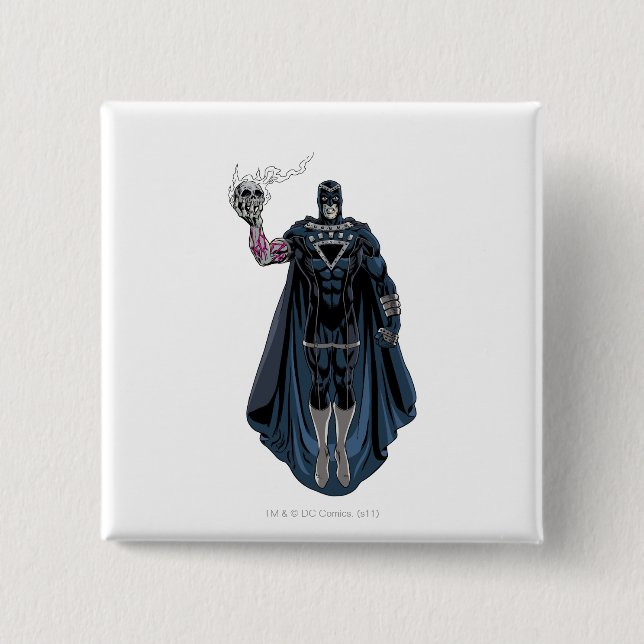 Schwarze Hand mit Schädel 1 Button (Vorderseite)