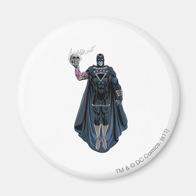 Schwarze Hand mit Schädel 1 Magnet (Vorne)