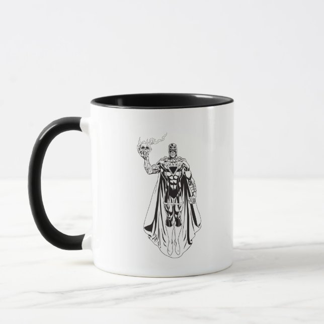 Schwarze Hand mit Schädel 3 Tasse (Links)
