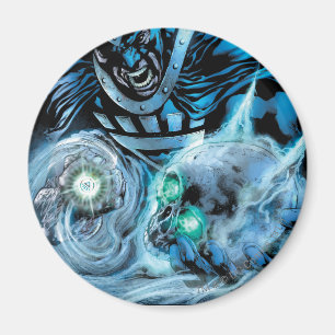 Schwarze Hand mit Schädel-Platte Magnet