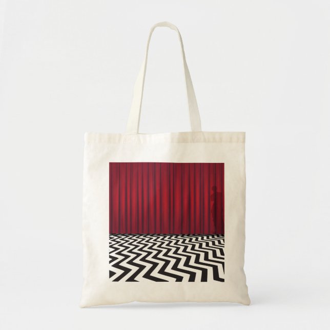 Schwarze Häuschen-Taschen-Tasche Tragetasche (Vorne)
