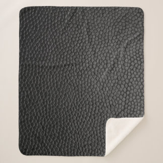 Schwarze Hautstruktur Sherpadecke
