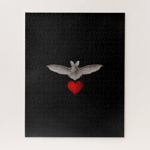 Schwarze herausfordernde Vintage-Vampirfledermaus-