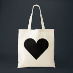Schwarze Herz-Hochzeit Tragetasche<br><div class="desc">Dieses ist schöne Taschentasche für Liebhaber mit dem Bild des schwarzen Herzens für gerade verheiratete und jede mögliche andere Gelegenheit. Sogar es kann mit Ihrem Namen oder Logo besonders angefertigt werden.</div>