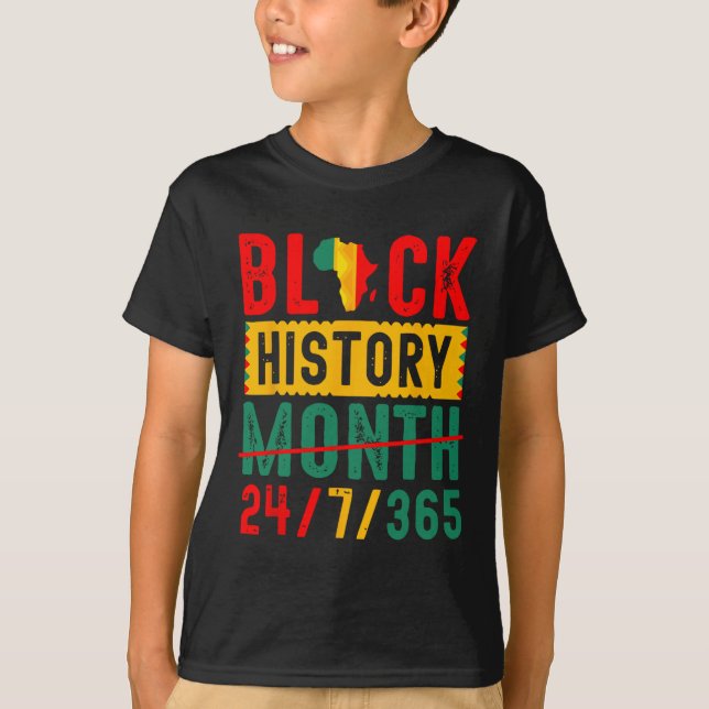 Schwarze Historie T Shirts Schwarze Geschichte Mon (Vorderseite)