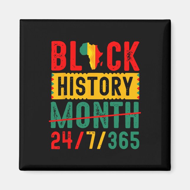 Schwarze Historie T Shirts Schwarze Geschichte Mon Magnet (Vorne)