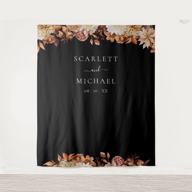 Schwarze Hochzeit Wandteppich (Vorderseite)