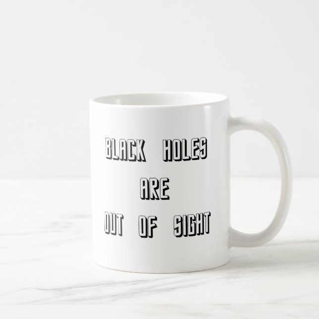 Schwarze Holen sind aus dem Blick Kaffeetasse (Rechts)