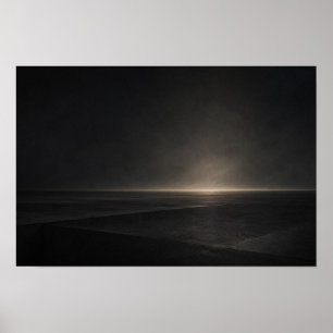 Schwarze horizontale Ebene — Aurema Poster