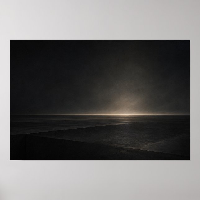 Schwarze horizontale Ebene — Aurema Poster (Vorne)