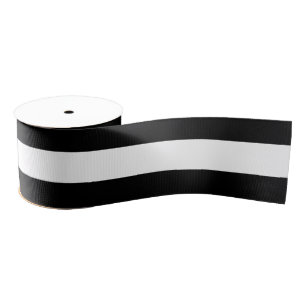Schwarze horizontale Streifen Ripsband