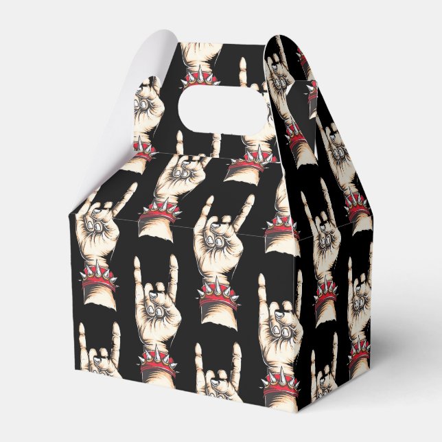 Schwarze Horns auf Geschenkschachtel (Vorderseite)