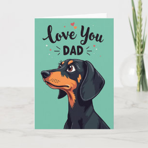 Schwarze Hund Geburtstagskarte Karte