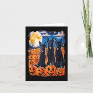 Schwarze Hunde Halloween Hunde Liebhaber Sternenna Karte