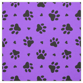 Schwarze Hundepapierdrucke und -muster Stoff