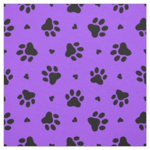 Schwarze Hundepapierdrucke und -muster Stoff