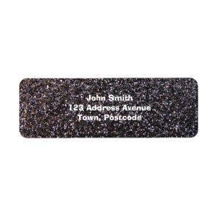 Schwarze Imitat-Glittergraphik