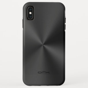 Schwarze Imitate aus Edelstahl, monogramm Case-Mate iPhone Hülle