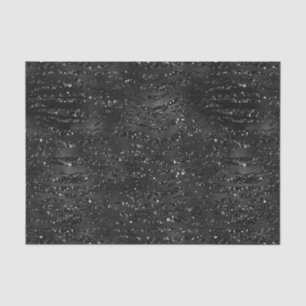 Schwarze Imitate Glitzer Zebra Streifen Seidenpapier