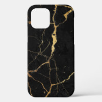 Schwarze Imitate Marmor goldene Adern