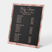 Schwarze Imitate Rose Gold Foil Salon Preise für S