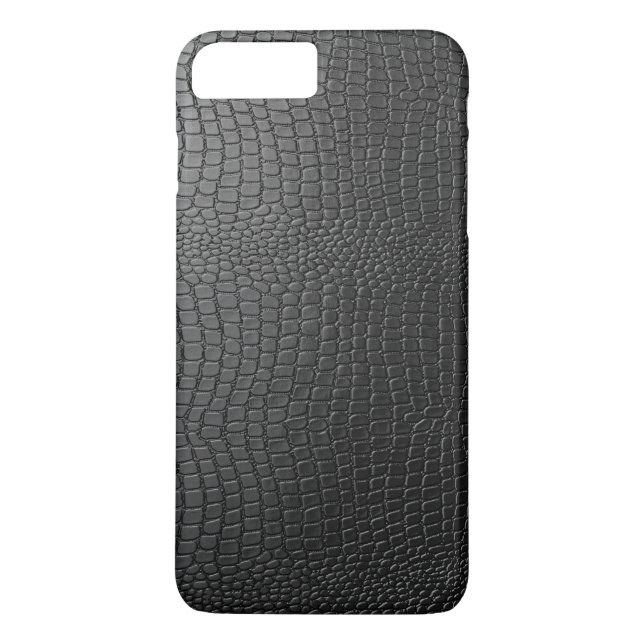 Schwarze Imitate Snakeskin-Muster Case-Mate iPhone Hülle (Rückseite)