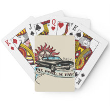 Schwarze Impala Pokerkarte von 67