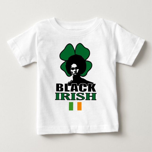 Schwarze Iren Baby T-shirt (Vorderseite)