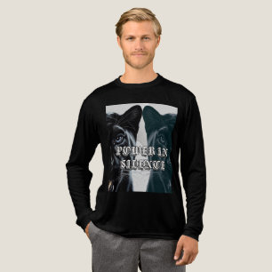 Schwarze Jaguar-Macht in der Stille – Kühnes Wild Tri-Blend Shirt