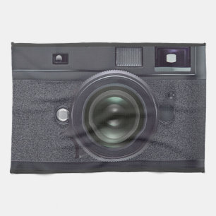 Schwarze Kamera Handtuch