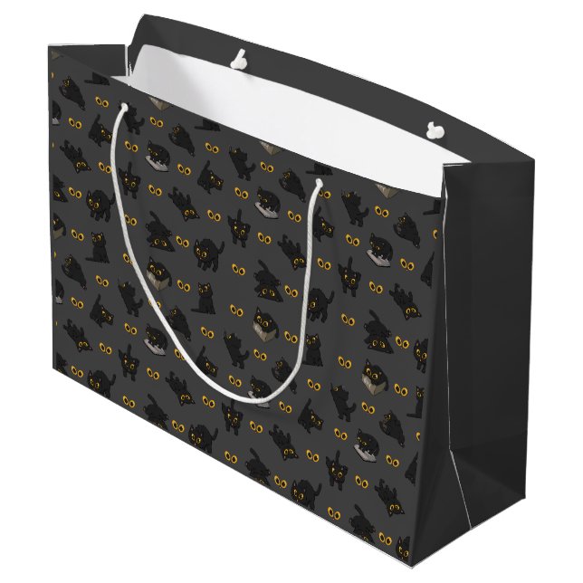 SCHWARZE KATASTROPHE GROßE GESCHENKTÜTE (Rückseite Schrägansicht)