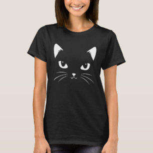 Schwarze Kätzchen Katze miauw süß  Kätzchen Schwar T-Shirt